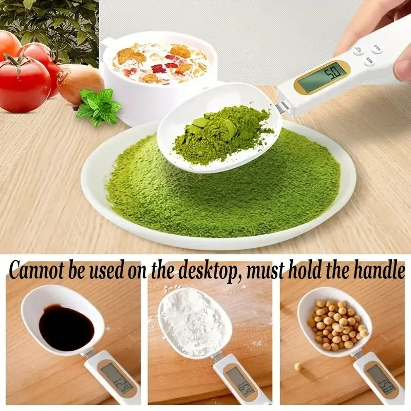 Mini Digital Spoon Scale (0.1–500g) LCD Kitchen Measuring Spoon